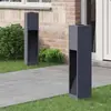 vidaXL vidaXL Lumière de Chemin LED Solaire 2 pcs Anthracite