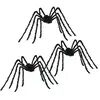 vidaXL Vidaxl Décoration Araignée Halloween Réglable 3 Pcs Noir 200 Cm