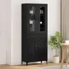 Vidaxl haut armoire chêne noir 69,5 x 34 x 180 cm bois d'ingénierie