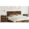 vidaXL Tête de lit en chêne fumé 200 cm Bois composite