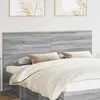 vidaXL Tête de lit gris Sonoma 200 cm Bois composite