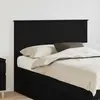 vidaXL Tête de lit en bois noir imitation chêne 135 cm