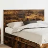 vidaXL Tête de lit en chêne fumé 150 cm Bois composite