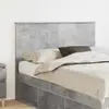 vidaXL Tête de lit avec tête de lit Béton Gris 135 cm Bois composite