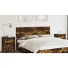 vidaXL Tête de lit en chêne fumé 180 cm Bois composite