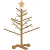 vidaXL Vidaxl Arbre De Noël En Bois Marron 75 Cm Bois Massif En Pin
