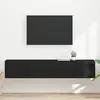 vidaXL Meuble TV mural 2 pcs Noir 60 x 31 x 29.5 cm Bois d'ingénierie