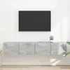 vidaXL Meuble TV mural 2 pcs Béton 60 x 31 x 29.5 cm Bois d'ingénierie
