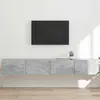 vidaXL Meuble TV mural 2 pcs Béton 60 x 31 x 29.5 cm Bois d'ingénierie