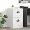 vidaXL vidaXL Cabinet de Dossier avec tiroir Blanc 44 x 50 x 106.5 cm