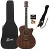 Fazley Aravelle CE pack débutant guitare électro-acoustique folk
