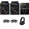 AlphaTheta CDJ-3000X pack débutant lecteurs multimédia DJ avec table d...