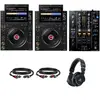 AlphaTheta CDJ-3000X pack débutant lecteurs multimédia DJ vec table de...