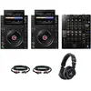 AlphaTheta CDJ-3000X pack débutant lecteurs multimédia DJ avec table d...