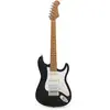 Fazley Sunset Series Dawn HSS 3/4 Black guitare électrique pour enfant...