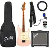 JET Guitars JS-300 Mini Pink pack débutant guitare électrique