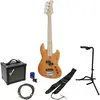 Sire Marcus Miller U5 Alder Flamed Maple Natural Pack Débutant Basse É...