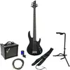 ESP LTD B-15 Kit Black Satin Kit de démarrage pour guitare basse élect...
