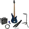 Dimavery SB-201 Blue Burst kit de démarrage pour guitare basse électri...