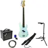 Dimavery PB-302 White kit de démarrage pour guitare basse électrique