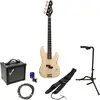 Slick Guitars SLPB Vintage Cream Pack Débutant Basse Électrique