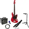 Sire Marcus Miller V3P 5-String Red Satin Pack Débutant Basse Électriq...