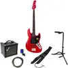 Sire Marcus Miller V3P 4-String Red Satin Pack Débutant Basse Électriq...
