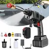 HOUHENCE Nettoyeur haute pression portable sans fil 90 bar, avec tuyau...