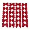 Noeuds en velours rouge   Décoration pour sapin de Noël   Cadeaux de N...