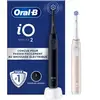 Oral-B iO2 Brosses À Dents Électriques, Noire et Rose Clair