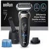 Braun Series 7 72-C7200   Rasoir à grille Noir Acier inoxydable