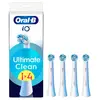 Brossettes - ORAL-B - IO refills Ultimate Clean - Pack de 4 - Blanc