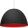 IN-ES.ARTDESIGN lampe à suspenson H2O (Noir / rouge - Laprene, acier et Nebulite)