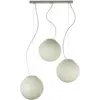 In-Es.Artdesign Lampe À Suspension Tre Lune (Blanc - Nebulite)