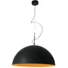 In-Es.Artdesign Lampe À Suspension Mezza Luna 1 (Noir / Orange - Lapre...