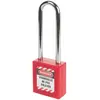Cadenas de consignation rouge varié - Anse inox - 38 mm - Thirard