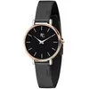 Montre Femme - B&G - PREPPY - Métal Noir - Boîtier Rond 34 mm - Style Chic