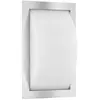LCD Applique d'extérieur Ivett, acier inoxydable, verre, E27