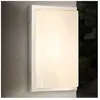 LCD Applique d'extérieur Julea, acier inoxydable, verre, E27