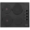 Glem - table de cuisson électrique 59cm 4 feux 6000w  gtl640bk - UBD-GTL640BK