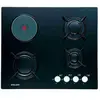 Glem Gas GV647BK plaque Noir Intégré Combi 4 zone(s)