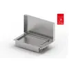 Planet Plancha Encastrable Gaz- Oasi 80 Lisse + Couvercle - 203092
