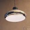 Suspension LED Stilnovo Trepiù, couleur chrome/noir, Ø 40 cm