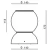 Stilnovo Gravitino plafonnier LED, pivotant blanc