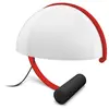 Stilnovo Meta lampe à poser LED avec LED E27 rouge