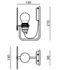 Stilnovo Bugia applique LED à 1 lampe blanche
