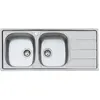 FOSTER évier S1000 116.2V.3,5".STD 2 bacs + égouttoir (Brossé - égoutt...