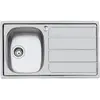FOSTER évier S1000 86.1V.3,5".STD 1 bac + égouttoir (Brossé - égouttoi...