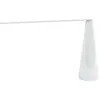 MARTINELLI LUCE lampe de table ELICA (White H 38 cm - Aluminium verni)