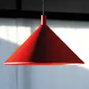 MARTINELLI LUCE lampe à suspension CONO PETITE (Rouge Pourpre - Aluminium verni)